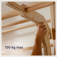 Barras de pared para adultos y niños, barra de dominadas, extensión para dips, pared de escalada y soporte para herramientas de pared para habitaciones infantiles y gimnasios.