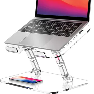 Acryl Laptop Stand Verstelbare Ergonomische Laptop Houder Notebook Stand Compatibel Voor De Meeste Laptops