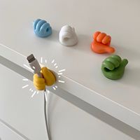 Crochet mural adhésif multifonctionnel portable en plastique en forme de pouce, support mural pour clés, idéal pour la cuisine