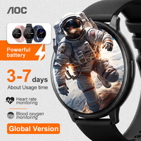 Smartwatch AOC Outdoor T6 con touchscreen da 1,38 pollici, batteria da 210 mAh, diverse modalità di allenamento, pronto per l'immersione - Vendita all'ingrosso