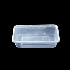 Échantillon disponible, OEM/ODM, conteneur alimentaire rectangulaire en PP, grossiste, couleurs personnalisables, jetable pour aliments - Product Image 1