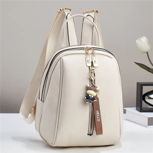 Women's Casual <b>Backpack</b> New Style PU Fashion Autumn Winter <b>School</b> Travel Bag <b>Large</b> Capacity Zipper Closure Shopping Bag - Product Image 5