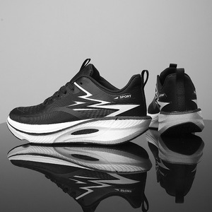 Chaussures de sport d'extérieur pour hommes et femmes, tige en maille, à lacets, amortissantes, légères, antidérapantes, toutes saisons - Product Image 1