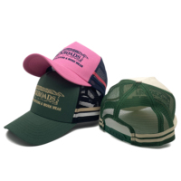 Gorra de camionero con parche bordado de 5 paneles, gorras Snapback en blanco de alta calidad, gorra de camionero de perfil alto personalizada lisa