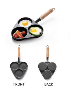<span class=keywords><strong>Moule</strong></span> à pâtisserie triangulaire noir en gros, 3 trous, <span class=keywords><strong>mini</strong></span>-crêpière, <span class=keywords><strong>moule</strong></span> à gâteau en fonte antiadhésif, <span class=keywords><strong>moule</strong></span> à gaufres, cuisson, omelette, poêle à frire les œufs - Product Image 6