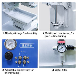 रोटरी कन्वेयर बेल्ट के साथ सेमी-ऑटोमैटिक 6-कलर पैड प्रिंटर के लिए नई स्थिति ग्रेव प्लेट टाइप पेपर प्रिंटिंग - Product Image 6