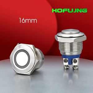 16mm Water Proof Doorbell Push Button <b>Switch</b> <b>12v</b> Momentary Push Button <b>Switches</b> - Product Image 1