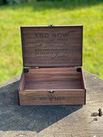 Boîte à souvenirs en bois de luxe personnalisée avec logo personnalisé pour cadeau de Noël Boîte de rangement en bois