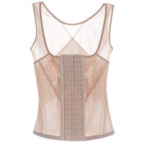 Corset amincissant en dentelle post-partum pour femme, soutien-gorge liftant et gainant l'abdomen, grande taille, six rangées de boutons