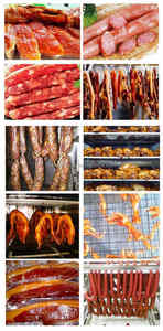 เครื่องรมควันไส้กรอกเนื้อเชิงพาณิชย์ เครื่องรมควันเป็ด ปลา ไก่ อุปกรณ์เตาอบรมควันอุตสาหกรรม - Product Image 2