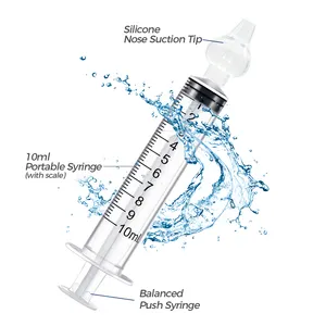 Назальный аспиратор, профессиональный шприц для промывки носа, ирригатор для детей в блистерной упаковке, устройство для промывки носа для младенцев, набор
