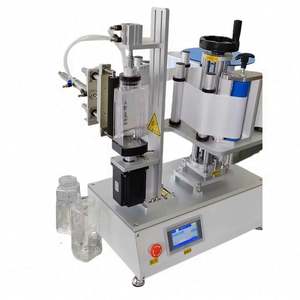 Máquinas Etiquetadoras Rotativas Semiautomáticas de Escritorio para Botellas y Frascos Cuadrados Planos, Aplicadoras de Etiquetas Adhesivas - Product Image 2