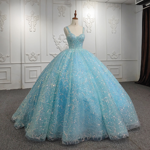 Vestidos de Fiesta Elegantes Azules con Escote Corazón para Mujer, Jancember 9944-1 - Product Image 2