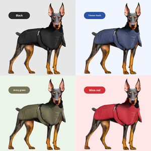 Veste pour <span class=keywords><strong>chien</strong></span> en coton épais, coupe-vent, réfléchissante, chaude, automne-hiver, pour Pug, Labrador, Yorkie français, vêtements pour chiens - Product Image 3