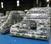 Mur gonflable en PVC pour airsoft, bunker mural