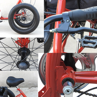 Quadricycle tout-terrain 2026, dernier modèle, 4 roues, 7 vitesses, pneus larges, pédales, vélo à quatre roues