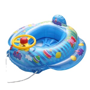 Peppa Pig Baby Swim Ring <b>Inflatable</b> <b>Float</b> With Steering Wheel For Toddlers 1-6 Years Swimming Pool Water Play - Product Image 5