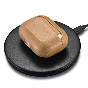 Hoge Kwaliteit Modieuze Klassieke Beschermende Oortelefoon Geval Shockproof Case Brown Cover Draagbare Voor Retro Case Voor Air Pod Pro
