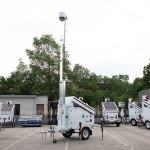 Tour d'éclairage solaire sur <span class=keywords><strong>remorque</strong></span> avec caméra PTZ 4G et Wi-Fi, couleur personnalisée, mât <span class=keywords><strong>de</strong></span> 7 m, avec caméra <span class=keywords><strong>de</strong></span> vidéosurveillance pour éclairage extérieur - Product Image 3