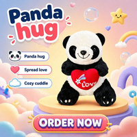 Peluche Panda Géant - Peluche Super Douce Personnalisable ODM pour Enfants et Tous Âges, Cadeau d'Anniversaire, Plusieurs Tailles Disponibles