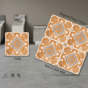 Azulejos de Cerámica para Piso Vistaar, Diseño Floral Moderno, 300x300mm, Acabado Digital Brillante - Product Image 4