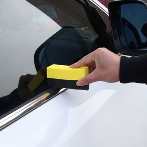 Éponge de détaillage rectangulaire en mousse de polyester EVA pour lavage de voiture, polissage, application de produit pour pneus - OEM JY455 - Product Image 3