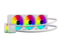 Ventilateur de refroidissement liquide SUPCOOL V6 360mm blanc RGB avec logo personnalisé pour PC, avec roulement fluide, fonctionnement silencieux 22dBA, débit d'air 70CFM