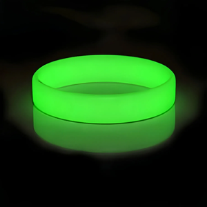 スポーツシーン用のカスタマイズされたPVCシリコーン発光スポーツブレスレットプリントブレスレットグリーンリストバンド。 - Product Image 5