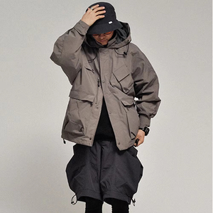 Giacca a vento in tinta unita in Nylon personalizzato giacca da <span class=keywords><strong>uomo</strong></span> autunno <span class=keywords><strong>abbigliamento</strong></span> <span class=keywords><strong>Vintage</strong></span> con marchio Pullover impermeabile antivento per gli uomini - Product Image 3