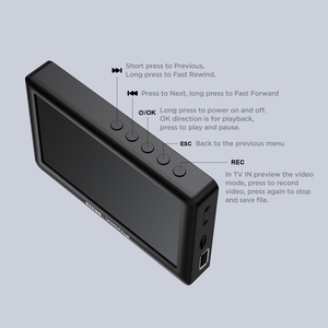 Ezcap180 Di Động AV <span class=keywords><strong>Recorder</strong></span> VHS Video <span class=keywords><strong>Recorder</strong></span> Với 4.3 Inch Màn Hình 3.5Mm Âm Thanh Ghi Bằng Cáp Hoặc 3.5Mm AV Cáp USB 2.0 - Product Image 2
