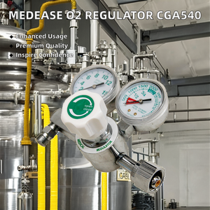 Meadese Dubbele Manometer <span class=keywords><strong>Regulator</strong></span> Ziekenhuis Medische Zuurstof Cga540 - Product Image 5