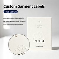 Étiquettes suspendues personnalisées en papier de qualité supérieure pour vêtements, avec design corde et épingle, pour chaussures, sacs, vêtements - Impression UV, taille personnalisée