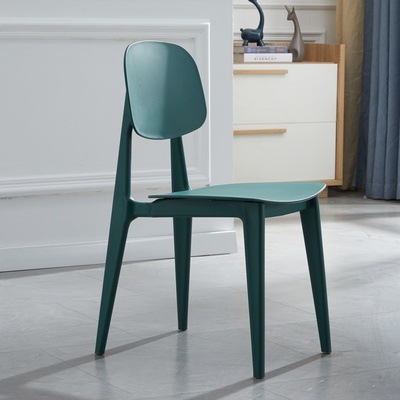 Reinforced dark green thickened macaroon chair