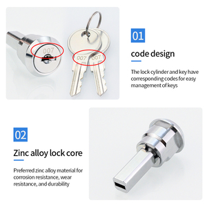 Hợp kim kẽm an toàn cam khóa xi lanh phụ kiện phần cứng cho cửa tủ-Loại sản phẩm xi lanh khóa - Product Image 2