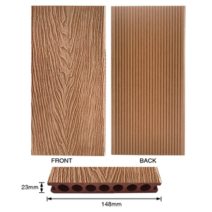 Matériel décoratif en composite bois-plastique antidérapant de 23 mm d'épaisseur pour terrasse extérieure - Product Image 2