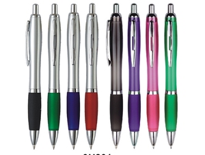 Retractable <b>Ballpoint</b> <b>Pen</b> with Rubber Grip, Smooth Writing Custom Logo Promotional <b>Pen</b> - Product Image 4