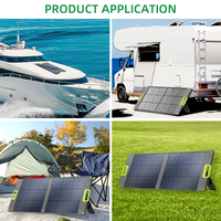 Livraison rapide, stock UE, panneau solaire photovoltaïque monocristallin vert 200W, efficacité 23%, étanche IP68, pliable, portable
