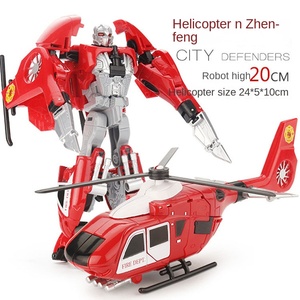 Camion de pompiers transformable Kaiyu Alloy 1/5 avec <span class=keywords><strong>hélicoptère</strong></span> et échelle pour enfants - Product Image 3