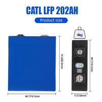 CATL Lishen 3.2V Lifepo4 202Ah batteries au lithium 3.2V lifepo4 200ah batterie pour ESS, hors réseau, énergie solaire domestique