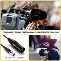 Ugreen — câble Audio Mini XLR femelle à xlr mâle, 3 broches, cordon de Microphone pour appareil photo BMPCC 4K, vidéo