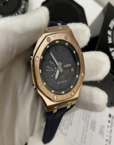 Montre automatique multifonctionnelle de luxe pour hommes, 41mm, bracelet en cuir véritable lumineux, boîtier en métal résistant à l'eau 3BAR - Product Image 4