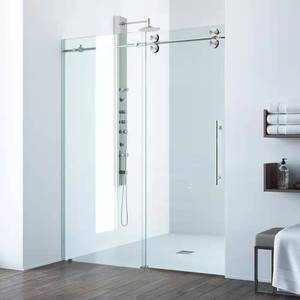 <span class=keywords><strong>Porta</strong></span> scorrevole per doccia <span class=keywords><strong>senza</strong></span> telaio in vetro semplice e alla moda - Product Image 1