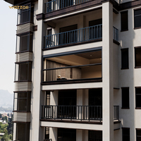 Fenêtre Intelligente Wazzor au Design Moderne avec Commutateur Intelligent et Rideau à Lamelles Bleues Intelligentes pour Balcon – Fournisseur de Fenêtres Électriques