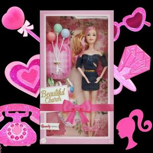 KSF çocuk rol yapma prenses bebek 11-Inch 9-Joint ABS plastik balon kız oyuncak seti Unisex yaş 5 + için taklit - Product Image 2