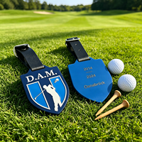 Étiquette de sac de golf en émail souple, vierge, gravée au laser, accessoire de golf, logo imprimé