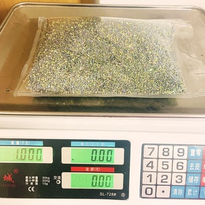 Wholesale 1KG Mobile Phone Shell Garment Shoes Cups <strong>Rhinestones</strong> Bulk Packing Crystal AB Hotfix Glass SS10 Flat Back Stone 1 Bag - Product Image 2