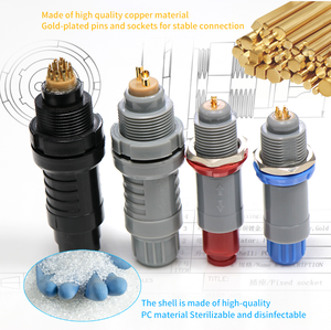 Круговой Электрический пластиковый 4-контактный разъем с фиксирующим соединителем для промышленных электрических применений - Product Image 3