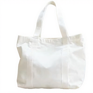 Bolsa de Mano de Lona de Algodón Grueso de Alta Calidad, Bolsa de Mano en Blanco con Impresión Publicitaria para Compras - Product Image 1