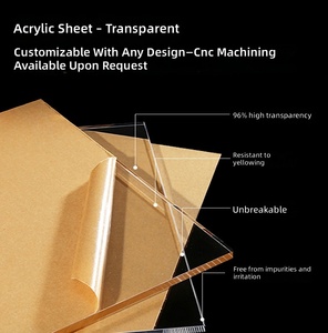 <span class=keywords><strong>Plaque</strong></span> acrylique transparente (PS) sur mesure pour réfrigérateur, découpe laser A4, usinage CNC, vente en gros, épaisseur 0,5-300 mm, Gaoliangguang - Product Image 5