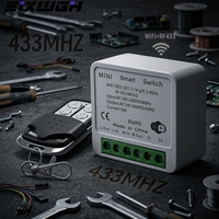Module d'interrupteur intelligent WiFi SIXWGH Tuya Smart Life, télécommande RF, compatible avec Alexa, commande vocale, prix bas pour la vente en gros